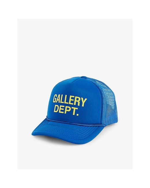 GALLERY DEPT. Blue Logo-print Woven Baseball Cap for men