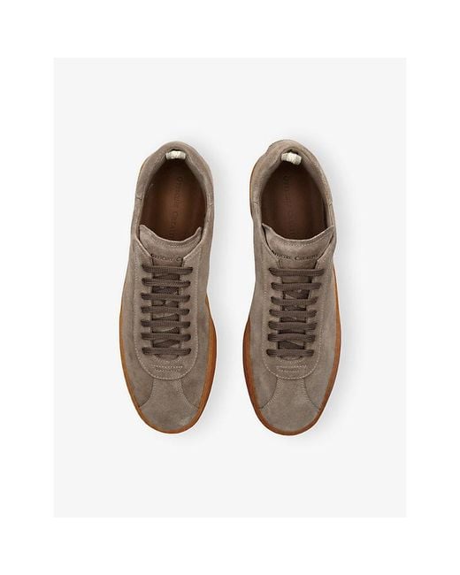 Officine Creative Brown Halo Suede Trainers for men