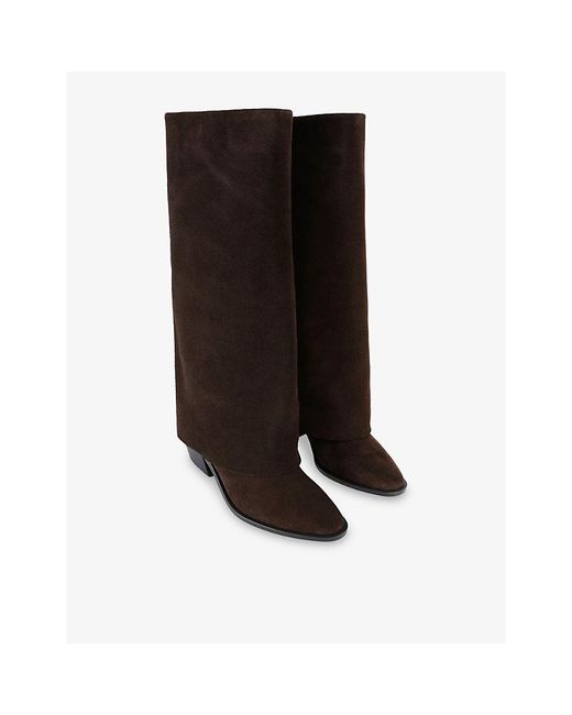 KG by Kurt Geiger Brown Telling Suede Knee-High Boots