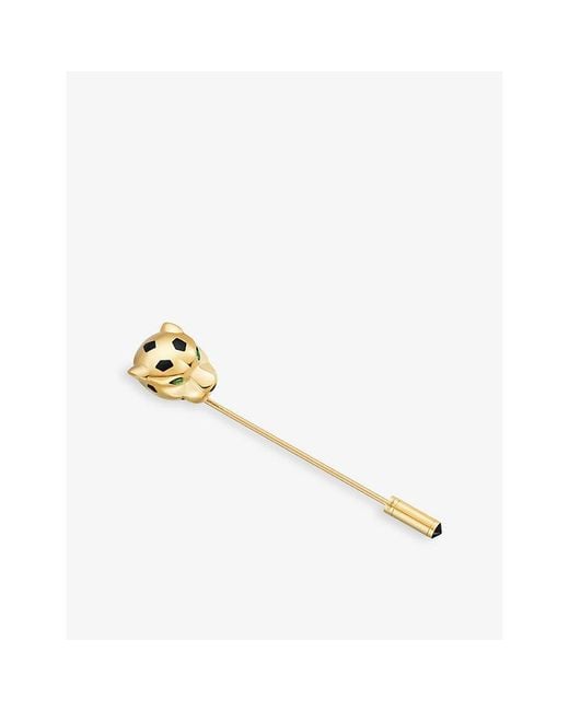 Cartier Metallic Panthère De 18Ct- Tie Pin for men