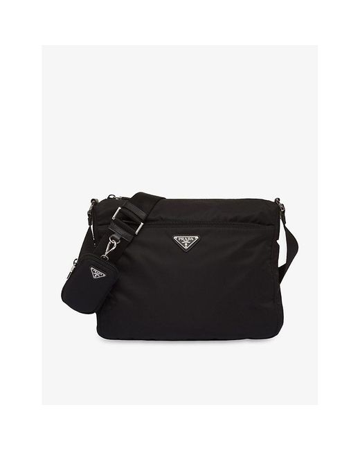 Prada Renylon Recyclednylon Crossbody Bag in Black Lyst