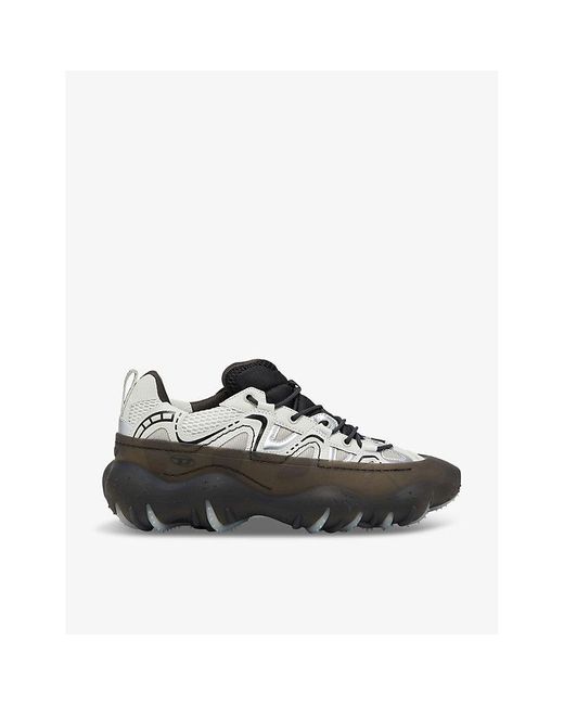 DIESEL Black S-prototype P1 Chunky-sole Mesh Trainers for men