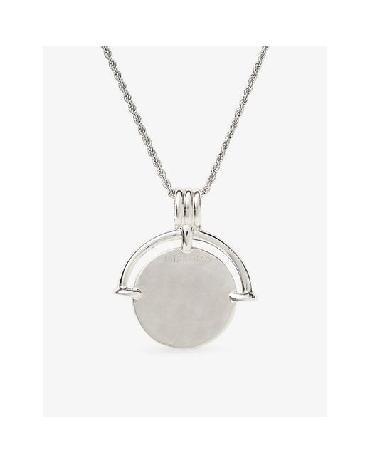 Missoma White Lucy Williams X Medium Roman Arc-Plated Brass Coin Necklace