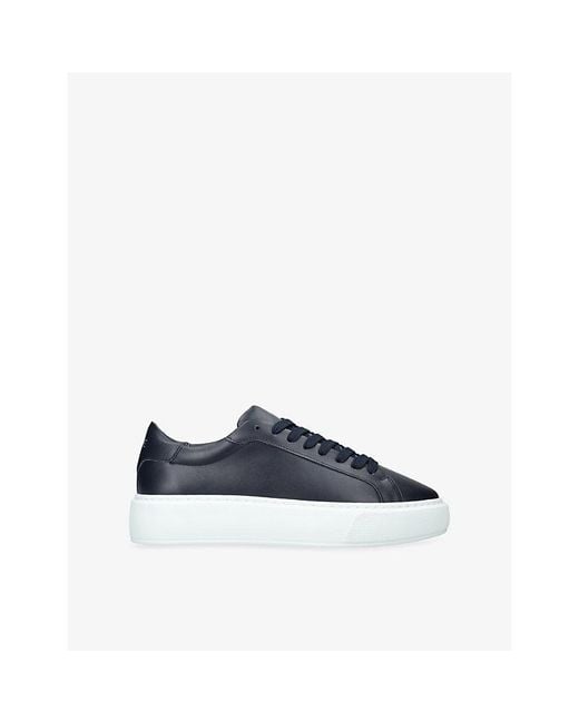 Arne Blue Essential Leather Trainers for men