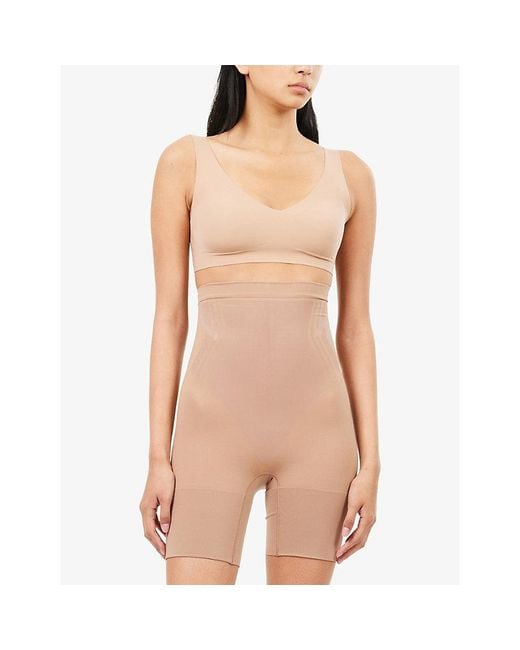 Spanx Natural Sculpt Gofigure High-Waist Mid-Thigh Shorts