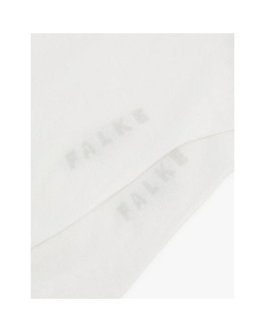 Falke White Cotton Touch Cotton-Blend Socks