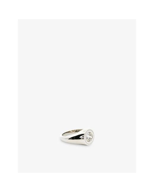 La Maison Du Couturier Metallic Skydiamond Crescent Platinum And 0.95Ct Lab-Grown Diamond Ring