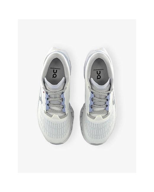 On Shoes White Cloudmster 3 Mesh Trainers