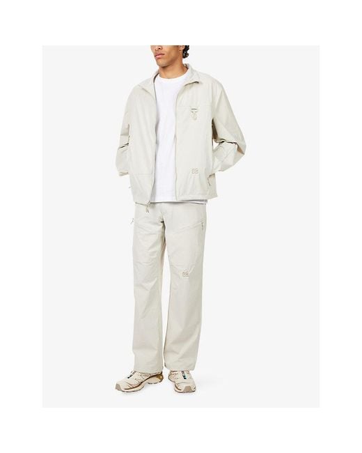 Reese Cooper White Reyes Stand-Collar Soft-Shell Jacket for men