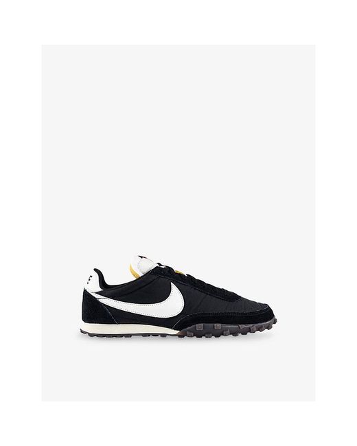 Nike Black Waffle Suede And Mesh Trainers for men