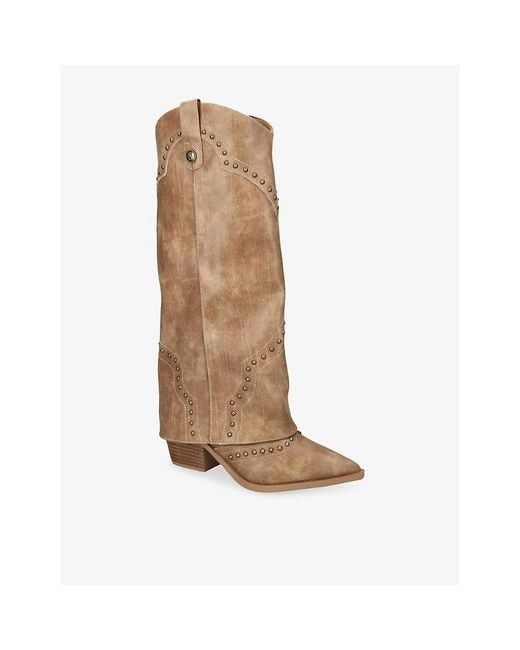 Steve Madden Brown Streamline Leather Boots