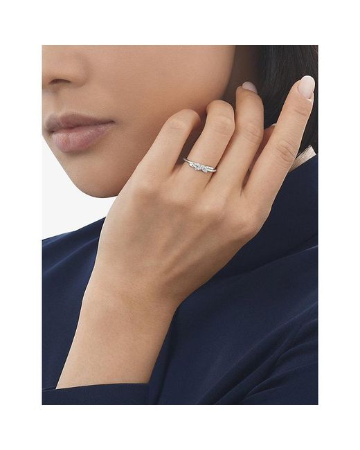 Chaumet White Jeux De Liens 18Ct And 0.05Ct Brilliant-Cut Diamonds Ring