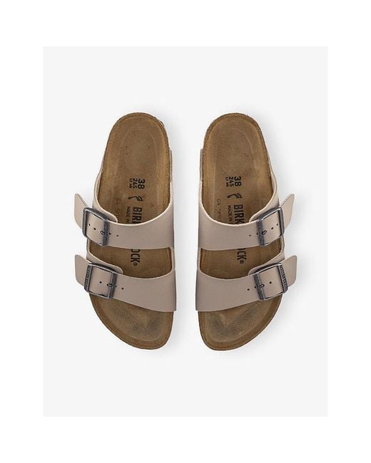 Birkenstock Brown Arizona Two-Strap Leather Sandals