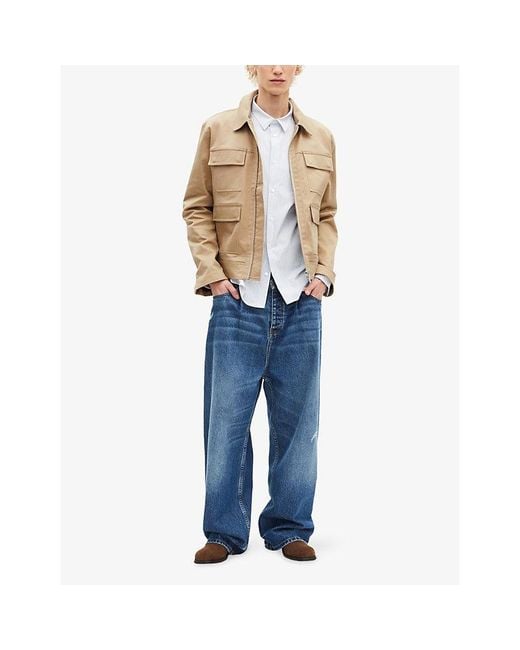 The Kooples Natural Four-Pocket Stretch-Cotton Jacket for men