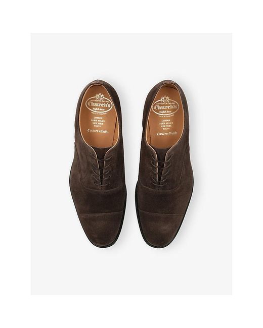 Church's Black Consul 2.0 Suede Oxford Shoes for men