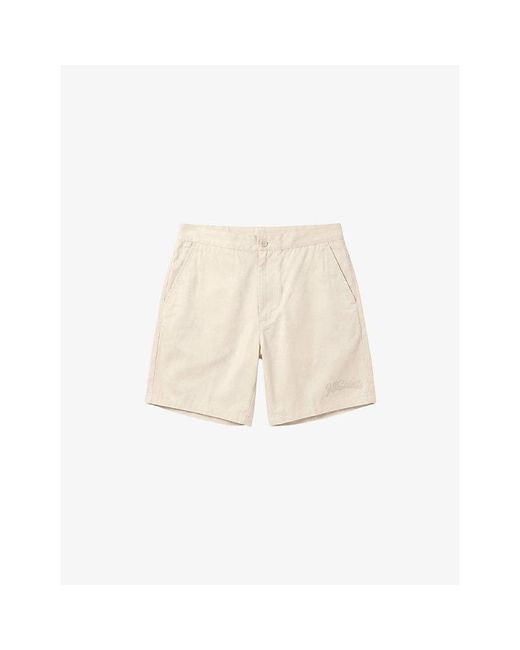 AllSaints Natural Circe Straight-Leg Lyocell Shorts for men