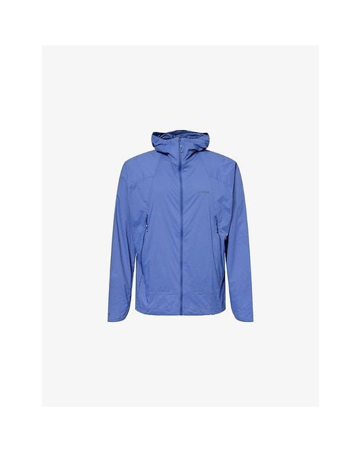 Salomon Blue Outwind Zip-Up Nylon Jacket for men