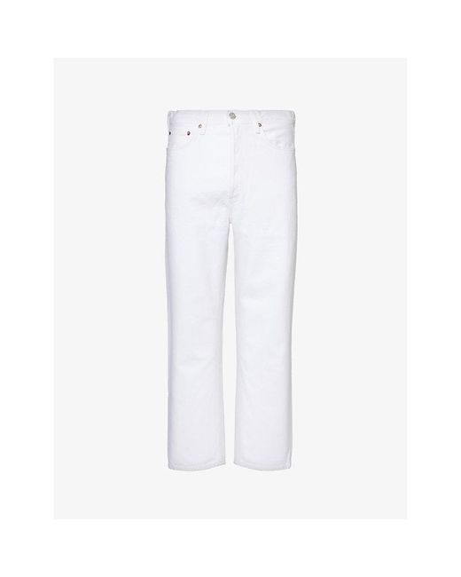 Agolde White 90s Straight-leg Mid-rise Organic-cotton Denim Jeans for men