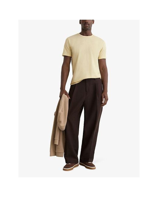 Reiss Natural Bless Crewneck Cotton-Jersey T-Shirt for men