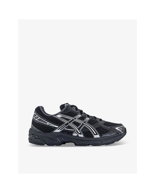 Asics Blue Gel 1130 Panelled Mesh And Suede Trainers