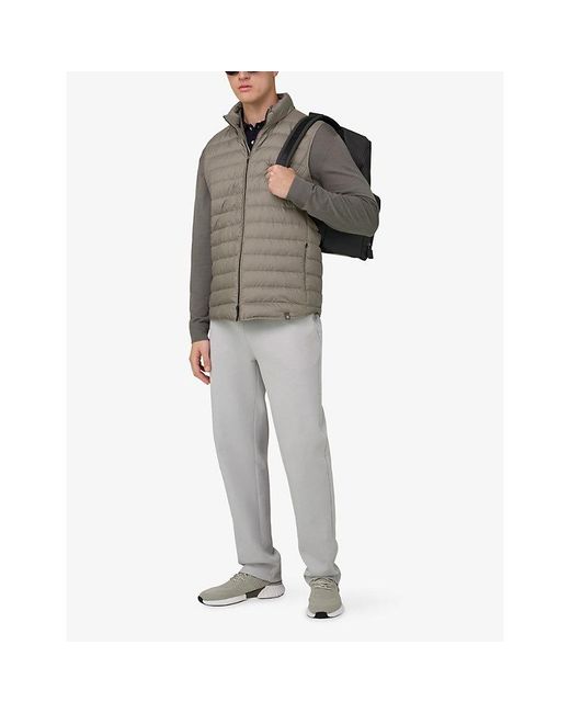 Boggi Gray Quilted Goose-Down Shell Gilet for men