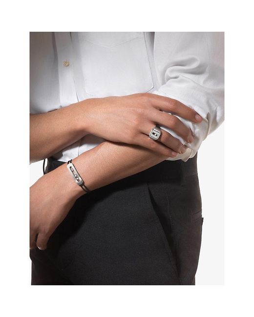 Messika White Move Natural Titanium Pavé 18Ct And 0.35Ct Diamond Signet Ring