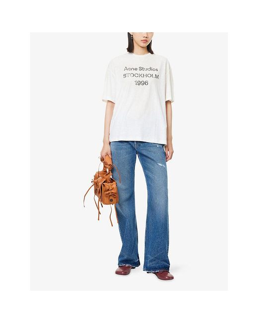 Acne Blue Vintage Flared-Leg Denim Jeans