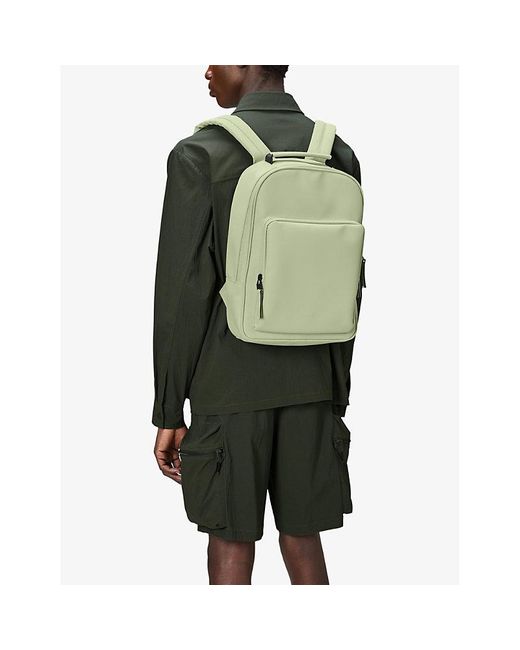 Rains Green Book Coated-shell Backpack