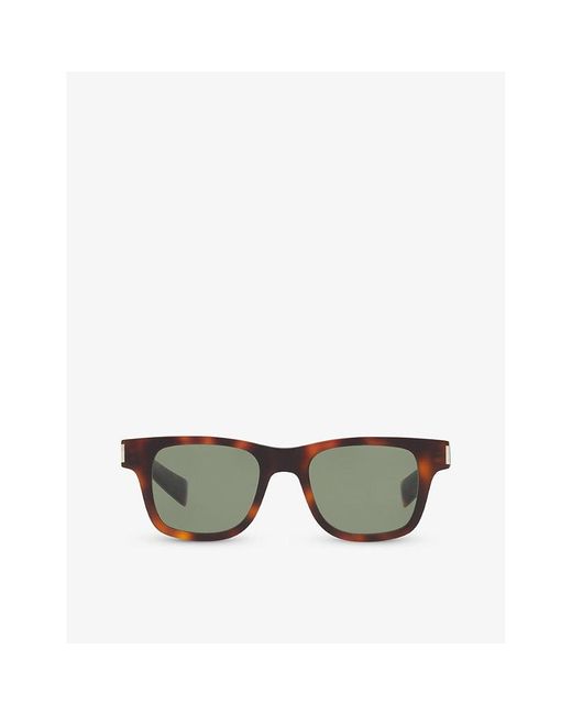 Saint Laurent Multicolor Sl564 Square-frame Tortoiseshell Acetate Sunglasses