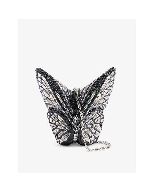 Judith Leiber Multicolor Butterfly Crystal-embellished Brass Clutch-bag