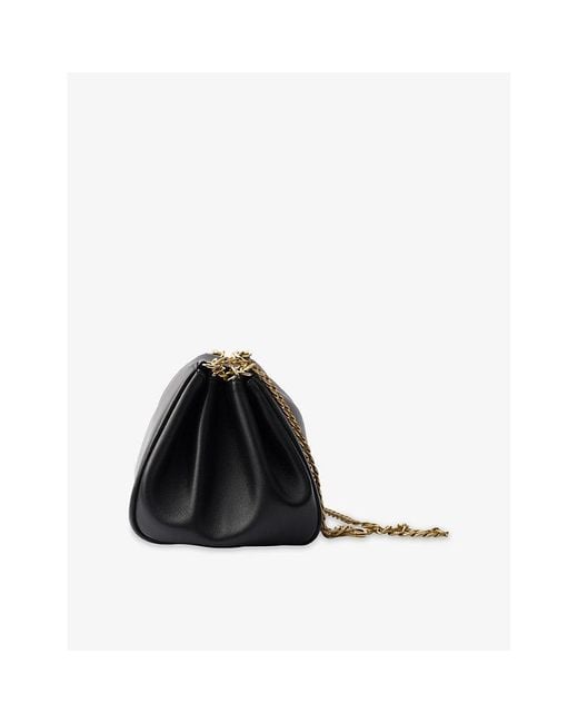Prada Black Tumulte Branded Leather Shoulder Bag
