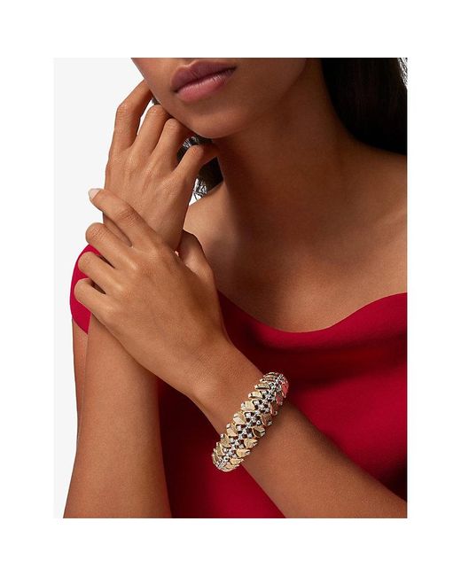 Cartier Metallic Grain De Café 18Ct- And 2.93Ct Brilliant-Cut Diamond Bracelet