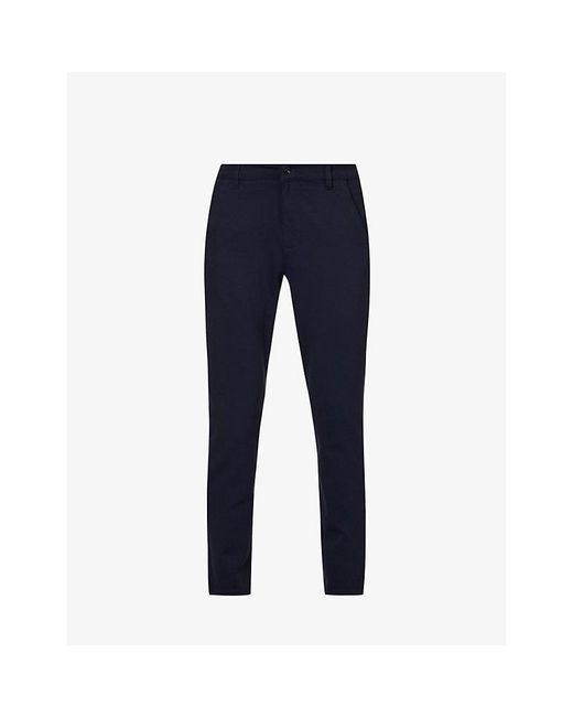 7 For All Mankind Blue Brand-Patch Belt-Loop Regular-Fit Stretch-Denim Jeans for men