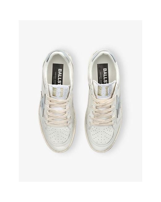 Golden Goose Deluxe Brand White Ball Star Leather Low-Top Trainers
