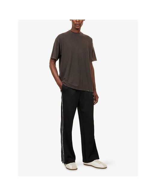 Represent Brown Initial Oversized Cotton T-Shirt for men