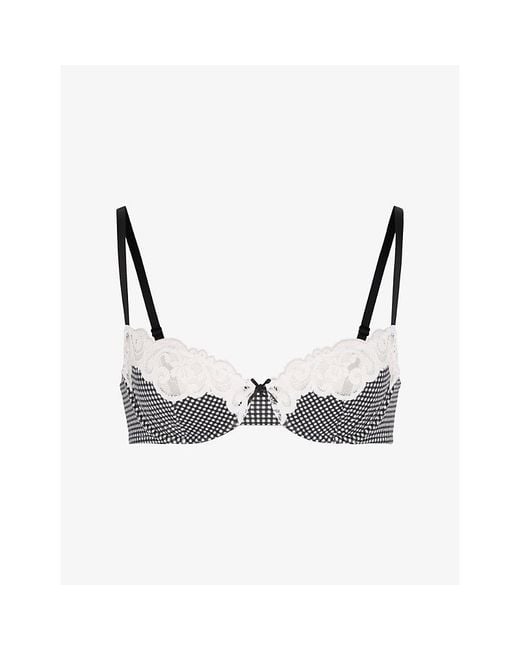 Savage x Fenty Multicolor Swirly Girly Balconette Bra