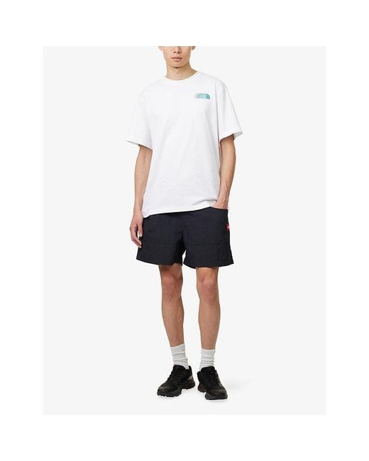 The North Face White Retro Trail Relaxed Cotton-Jersey T-Shirt for men