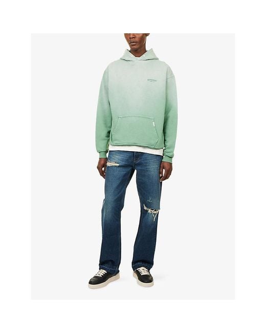 Represent Green Owners' Club Graphic-Print Cotton-Jersey Hoody for men