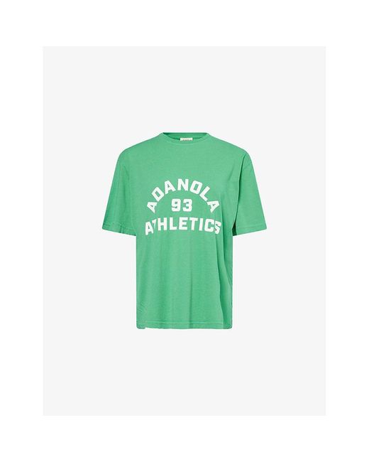 ADANOLA Green Campus Vintage-Wash Cotton-Jersey T-Shirt