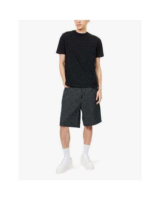 Arne Blue Essential Slim-Fit Cotton-Jersey T-Shirt for men