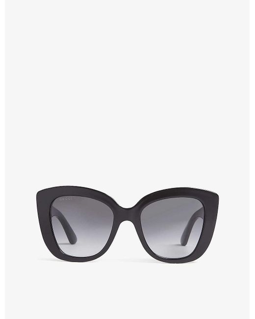 Gucci Gray GG0327S 001 Women's Sunglasses