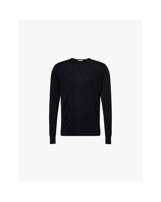 Sunspel Blue Sun Merino Crew Neck for men