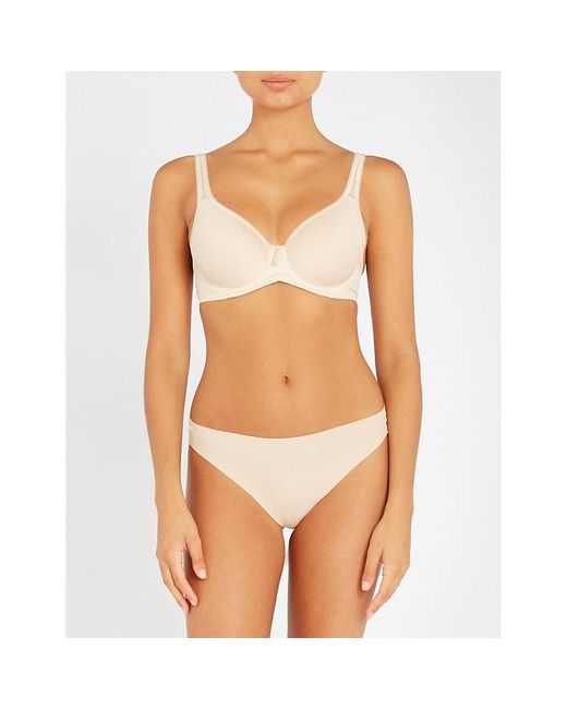 Wacoal Blue Basic Beauty Jersey Underwired Contour Bra