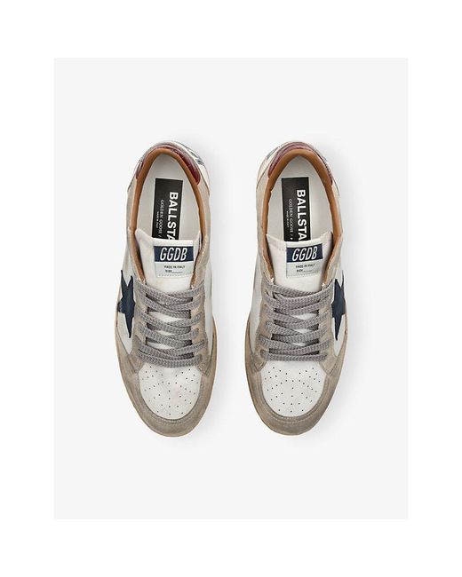 Golden Goose Deluxe Brand White Ball Star Suede Trainers for men