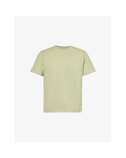 Satisfy Green Softcelltm Cordura® Climb Brand-patch Cotton-blend Jersey T-shirt for men
