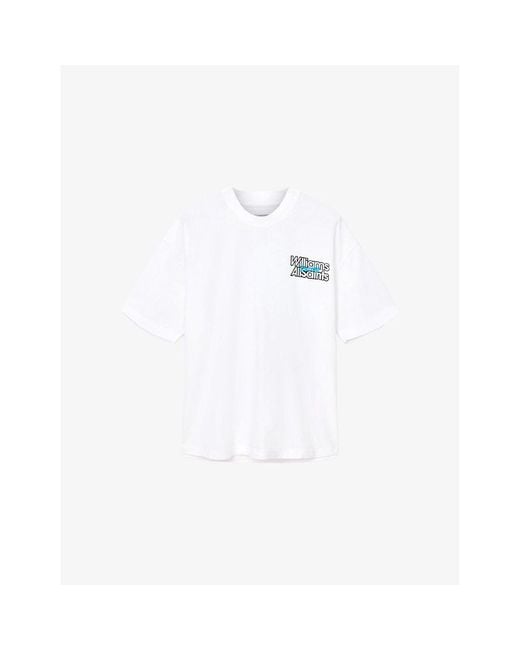 AllSaints White X Williams Racing Pole Cotton-Jersey T-Shirt for men