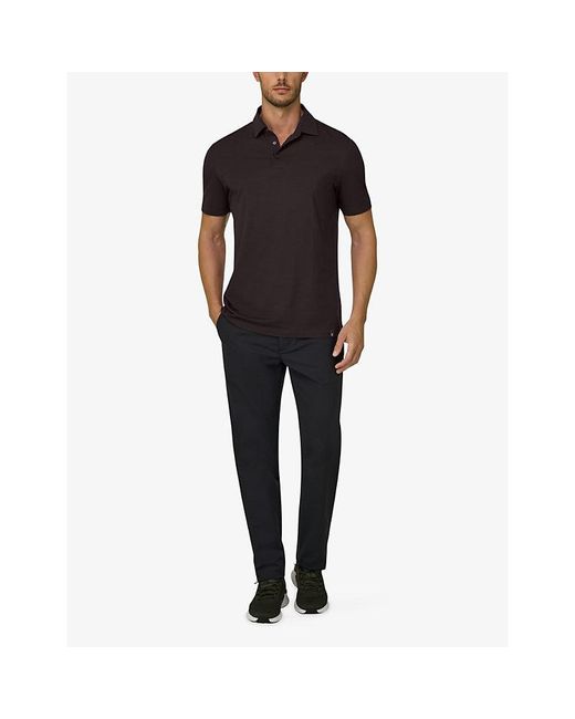 Boggi Black Supima Cotton-Jersey Polo T-Shirt for men