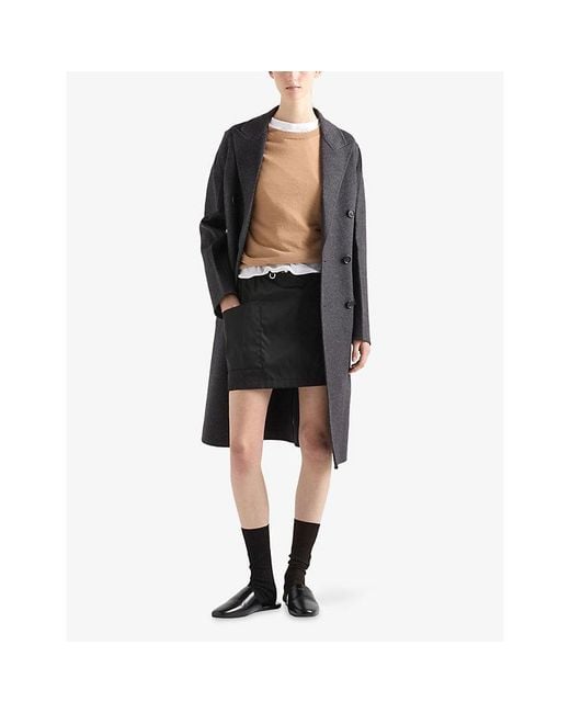 Prada Black Re-Nylon Mini Skirt