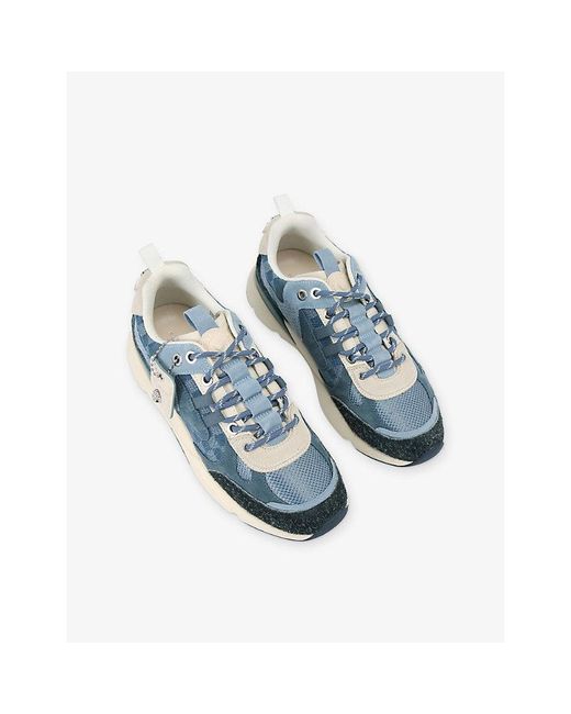 Kurt Geiger Blue Kurt Runner Suede And Trainers for men