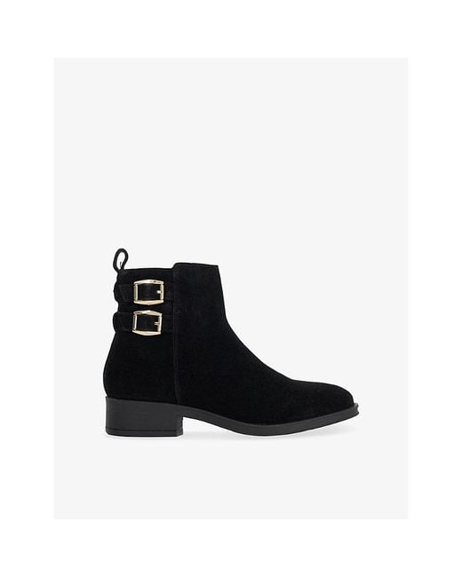 Dune Black Pinehurst Suede Ankle Boots